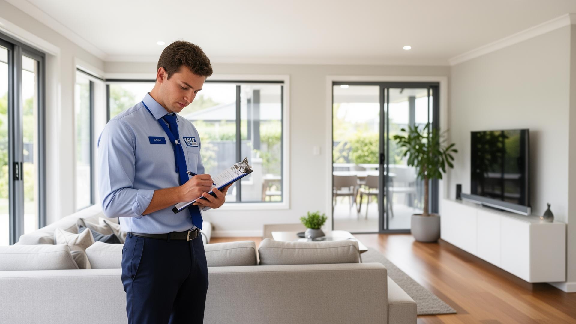 Certified property valuer conducting detailed internal home inspection in Melbourne - comprehensive valuation services