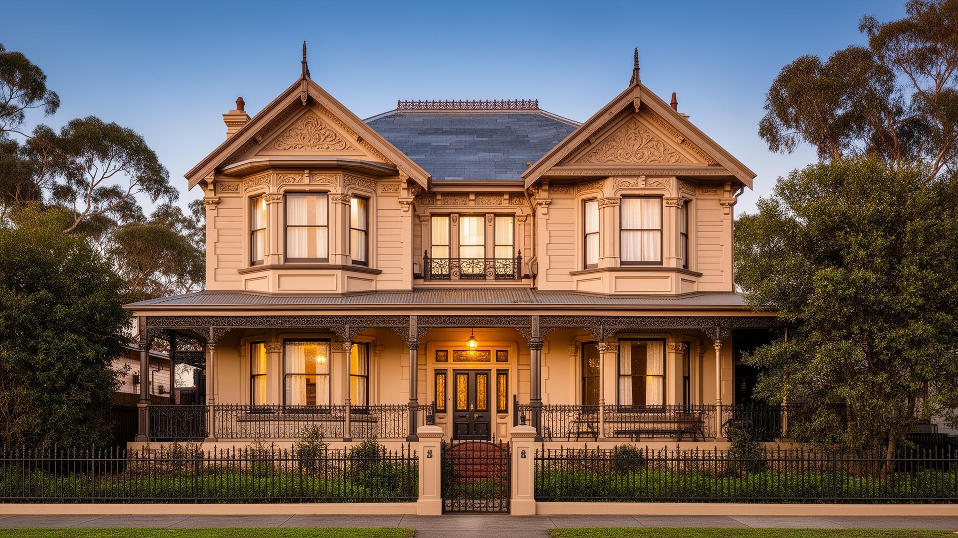 Heritage Victorian-era Australian home with ornate architecture in Melbourne - specialist heritage property valuation